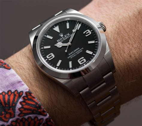 rolex explorer 39 on the wrist|rolex explorer 39mm retail price.